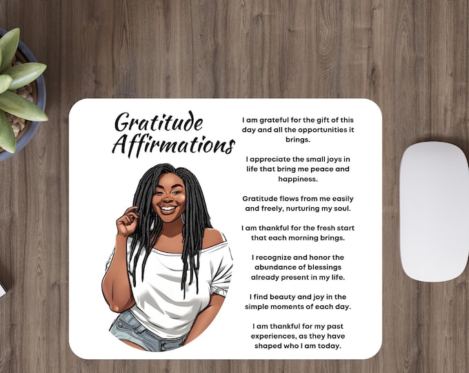 Gratitude Affirmation Mousepad