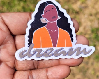 Dream Black Woman Sticker