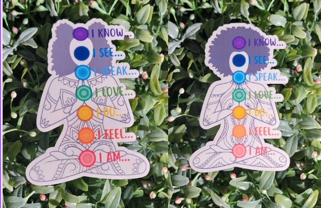 Chakra Women Stickers| Self Care Stickers |sticker Sets L Stickers ...