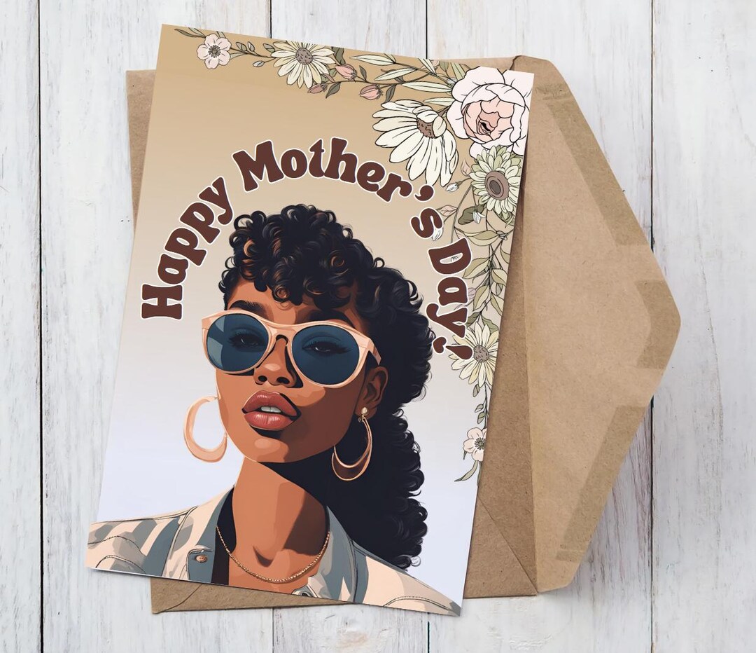 Happy Mother's Day Greeting Card | Black Mom Greeting Cards| Birthday ...