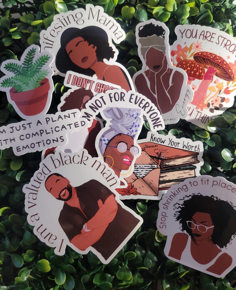 Black Girl Sticker Packs | Melanin Stickers | Black Queen Stickers ...