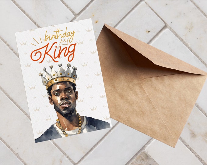 Birthday King Greeting Card