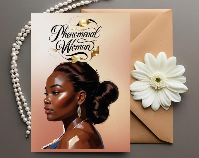 Phenomenal Woman Greeting Card