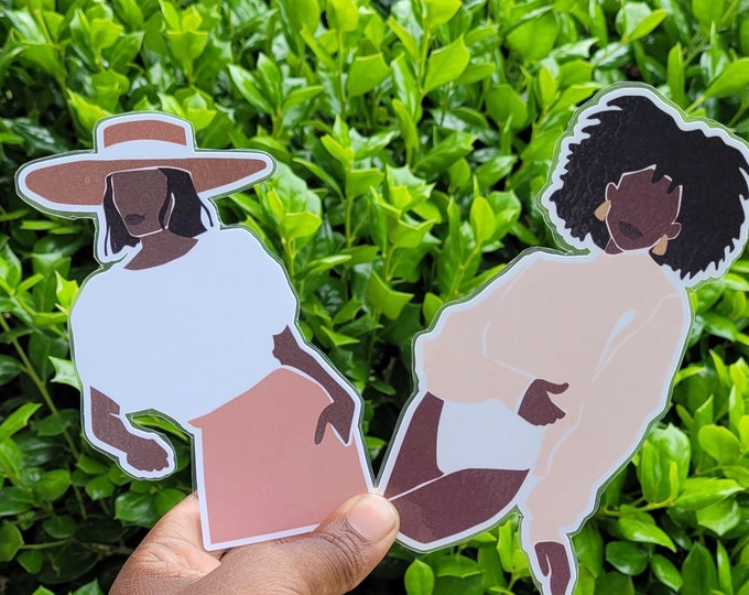 Black Women Silhouette Bookmarks
