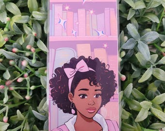 Anime Library Girl Bookmark