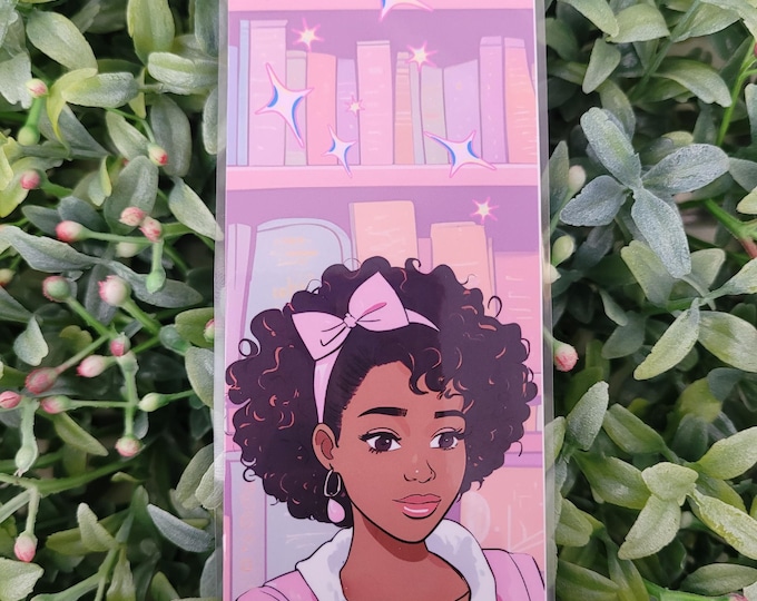 Anime Library Girl Bookmark