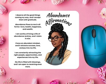Abundance Affirmation Mousepad