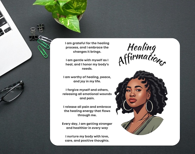 Healing Affirmation Mousepad