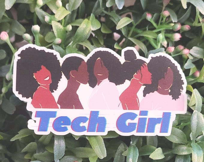 Tech Girl Sticker