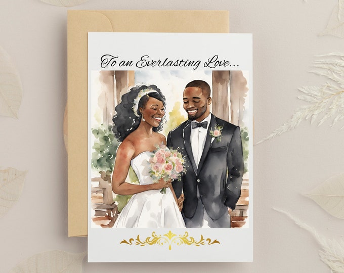 Everlasting Love Wedding Greeting Card