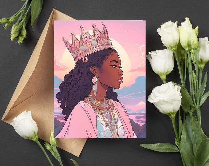 Pink Queen Greeting Card