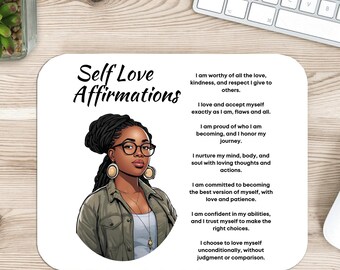 Self Love Affirmation Mousepad