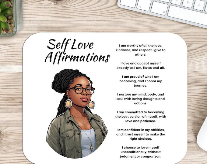 Self Love Affirmation Mousepad