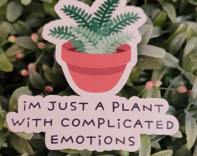 Plant Emotions Sticker (Potted)