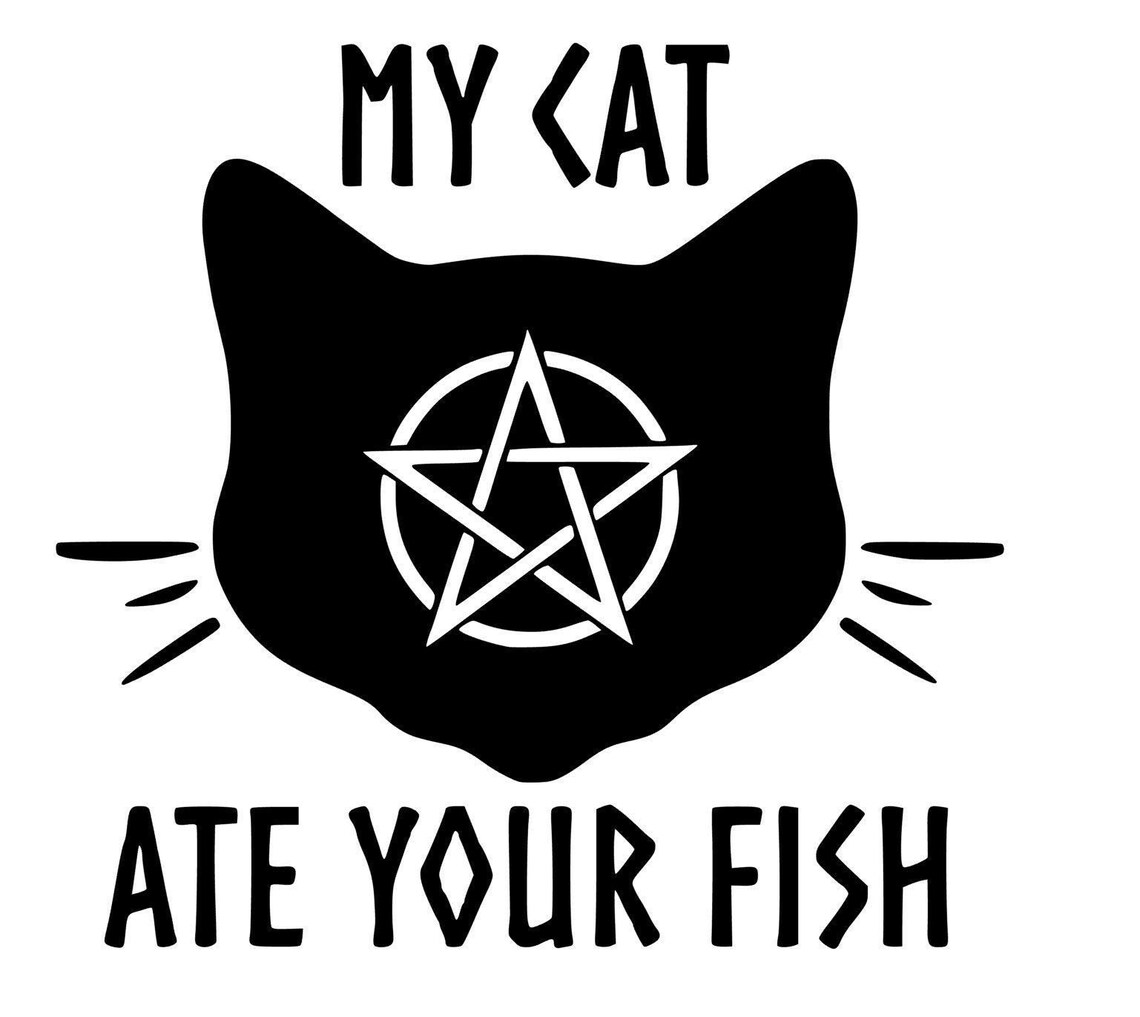 My Cat Ate Your Fish Car Decal Etsy