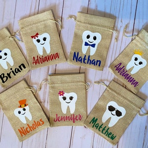 Tooth Fairy Bag, Personalized tooth fairy bag, Tooth keepsake, Tooth Fairy Pouch, Tooth Fairy Sack, Tooth Container, Tooth Fairy, Tooth Bag