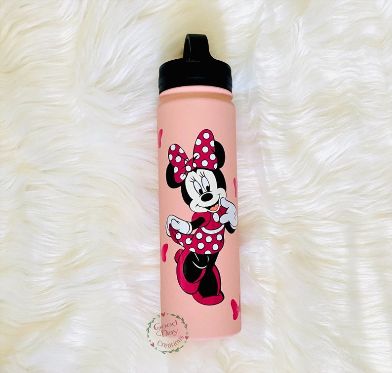 Minnie Mouse water bottle stainless steel water bottle Etsy