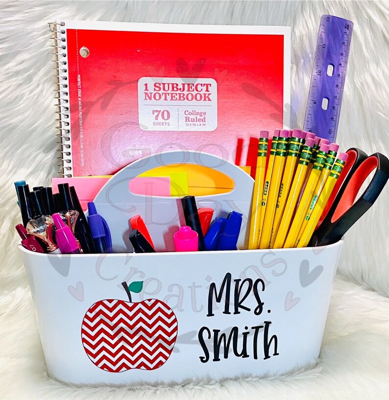 Teacher Desk Organizer Teacher Pencil Holder Teacher Gift Etsy