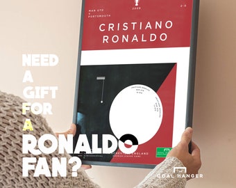 Cristiano Ronaldo Poster: Man Utd Football Goal Art Print