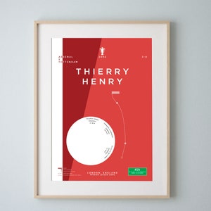 Arsenal Poster: Thierry Henry voetbal doelpunt 2002 v Tottenahm