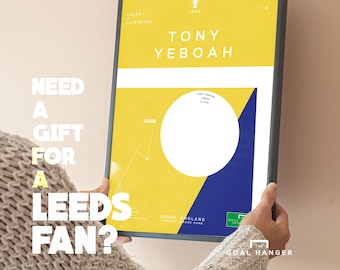 Leeds Poster: Tony Yeboah Volley Football Goal Art Print