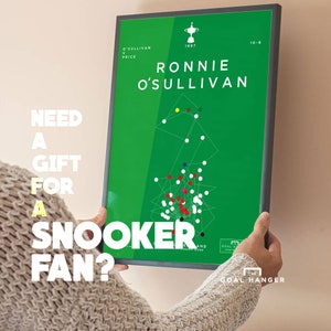 Snooker Poster: Ronnie O&#39;Sulivan 147 Art Print
