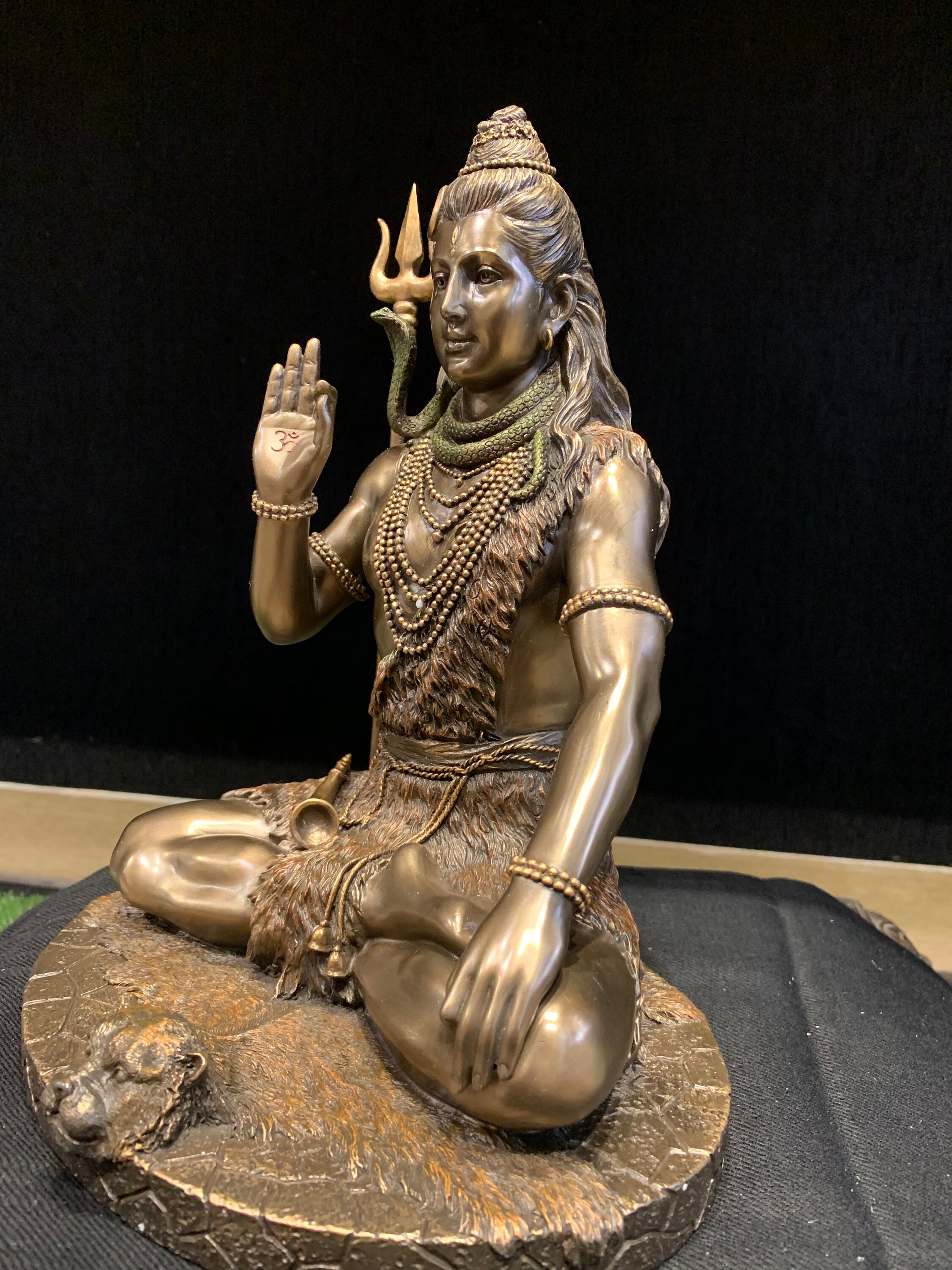 Lord Shiva Statue Padmasana Shiva Sitting Shiva Gift Home Etsy