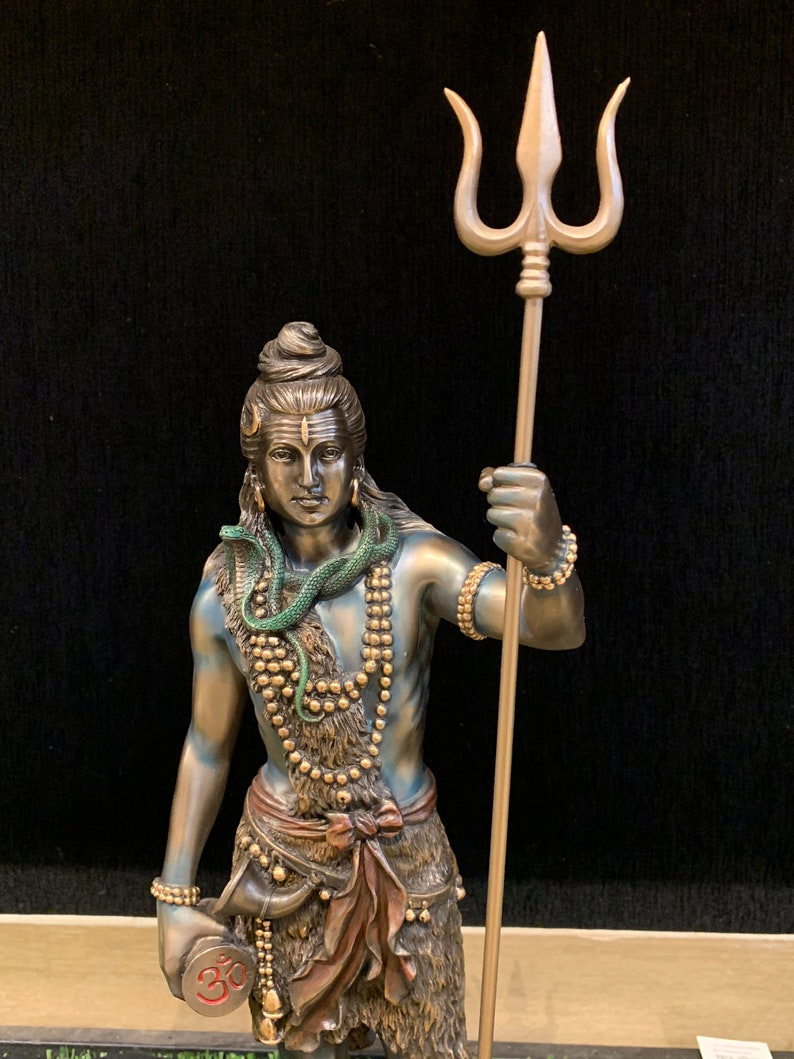Lord Shiva Statue Standing Shiva Gift Home Decor Hindu Etsy