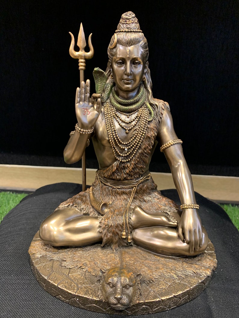 Lord Shiva Statue Padmasana Shiva Sitting Shiva Gift Home Etsy