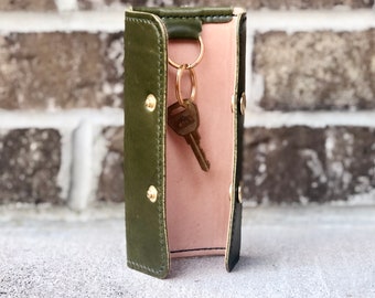 Olive Green Key Pouch