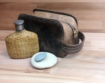 Leather Dopp Kit / Toiletries bag