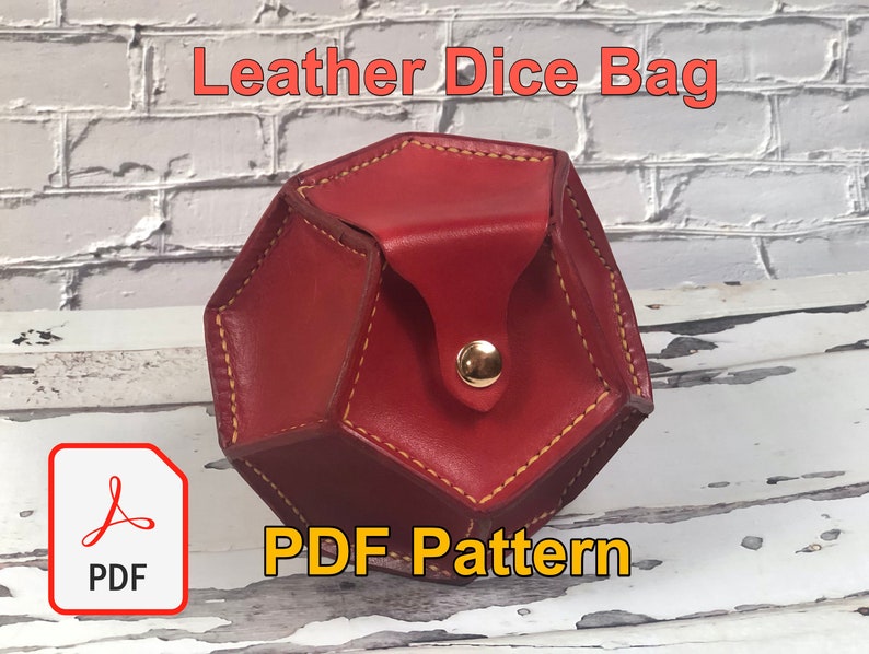 Leather Dice Pouch Pattern Etsy