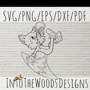 Tails holding a ring-downloadable digital print