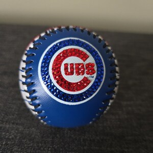 Chicago Cubs Bedazzled Baseball - Etsy