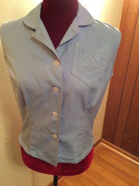 Women’s Vintage sleeveless shirt - 40s / 50s era -