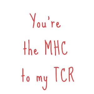 Printable Immunology note/card (TCR and MHC)