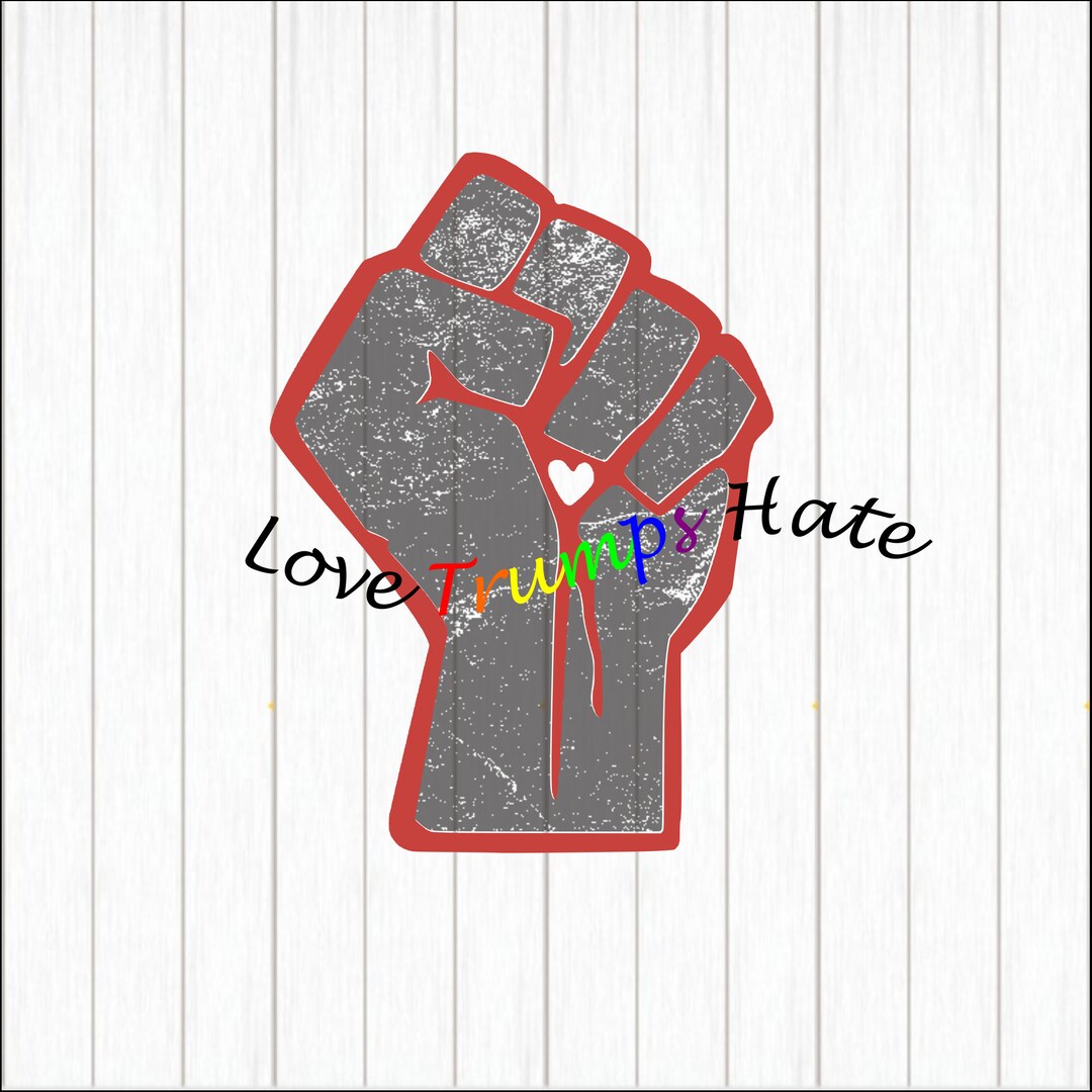 Love Trumps Hate Svg Cut File Symbol Svg Eps Dxf - Etsy