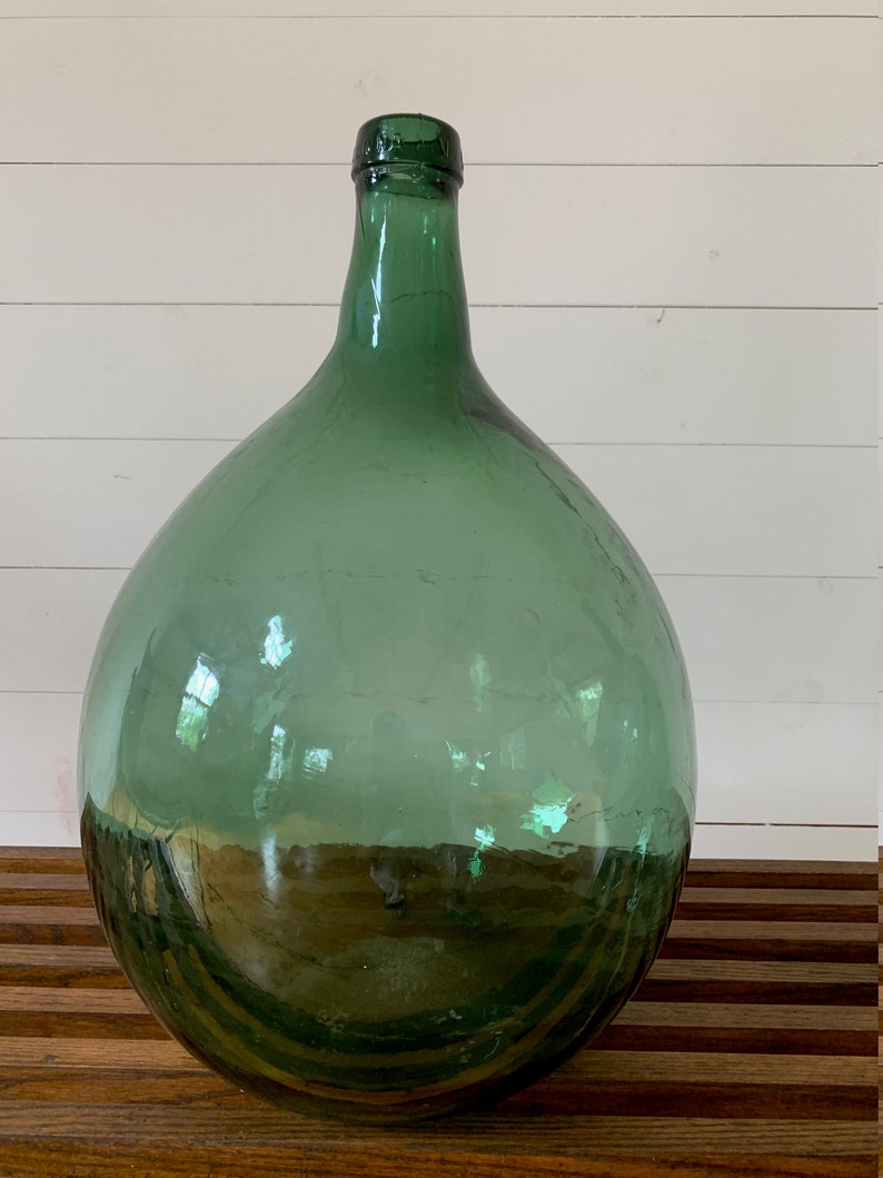 Large Decorative Glass Bottles Etsy
