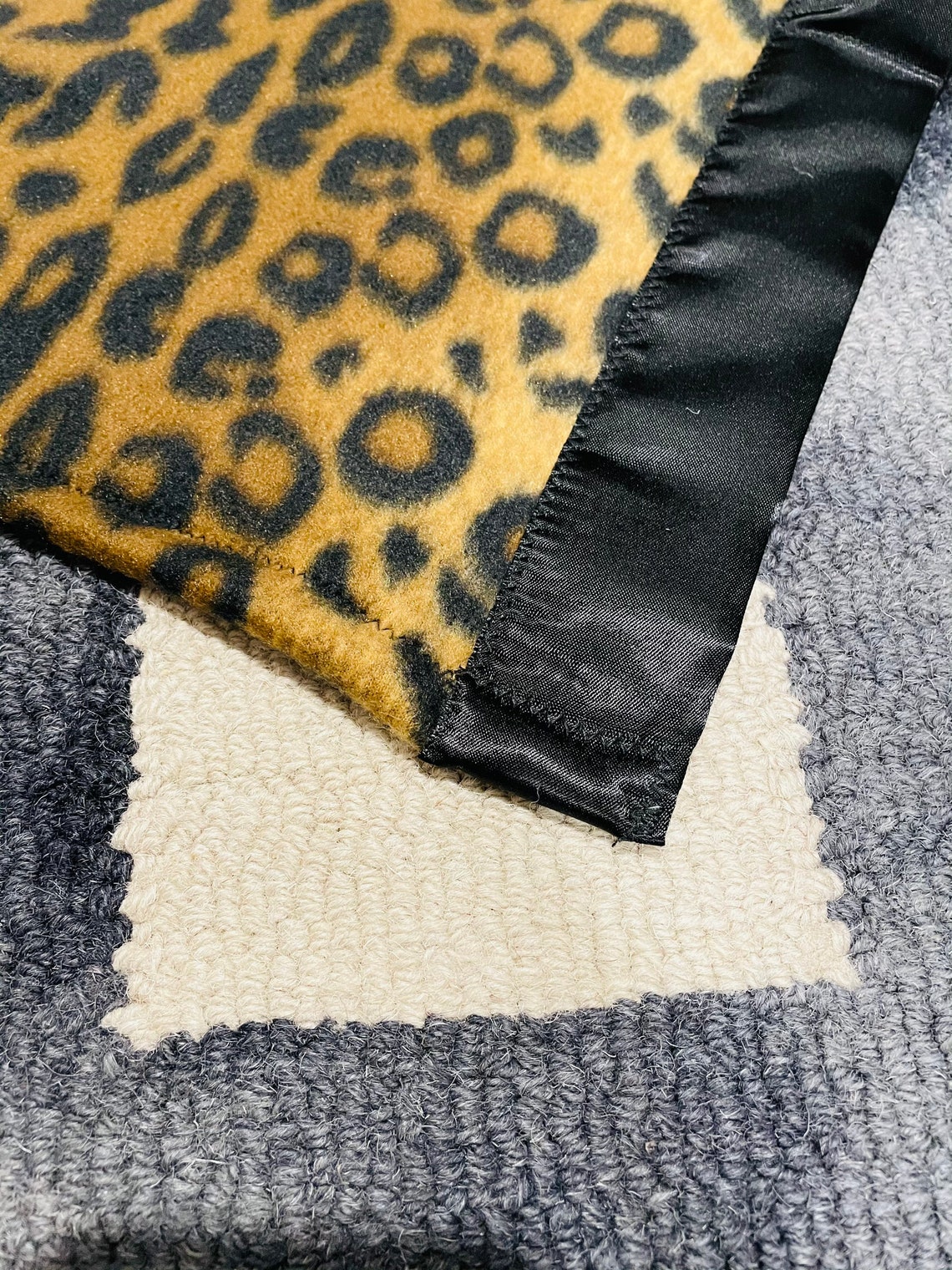 Leopard Print Fleece Baby Blanket Etsy