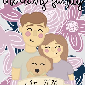 Custom Cartoon Family Portraits