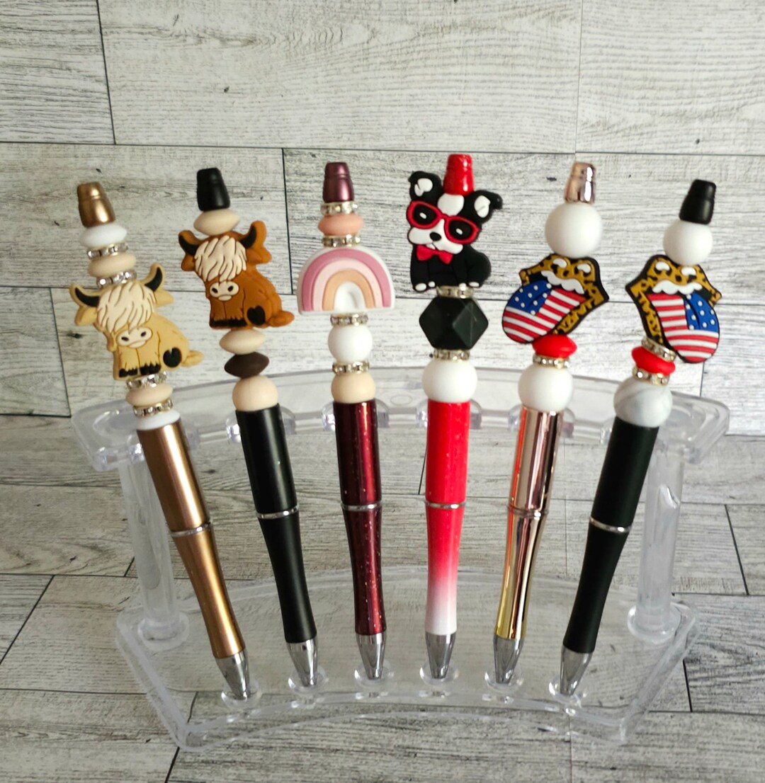 New Made to Order Beaded Pens Custom Designed Beaded Pen With Black Ink