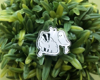Badgerghost | Acrylic Pin