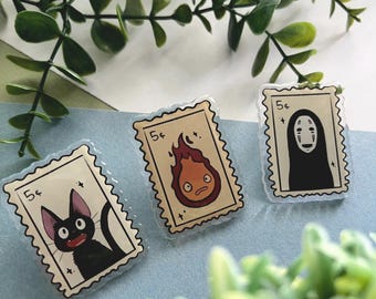 Ghibli Stamps | Acrylic Pin
