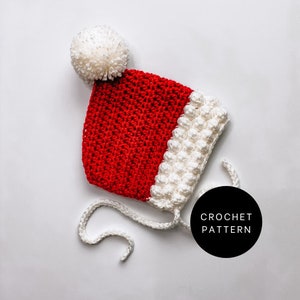 Jultomtebabyhatt - Virkmönster