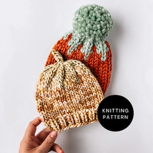 Wee Pumpkin Beanie - Knitting Pattern