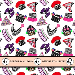 Hmong Mützen Nahtlose Datei, PNG, Hmong Digital, Hmong Print, Hmong Kleidung für Frauen, Stoff Sublimation, Geschenkpapier