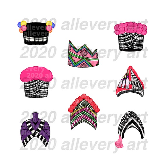 Download Hmong Hats For Women 8 Pack Png Svg Jpg Hmong Digital Etsy