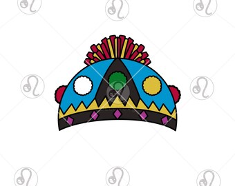 Hmong Hat for Baby, SVG, PNG, JPG, Digital Download