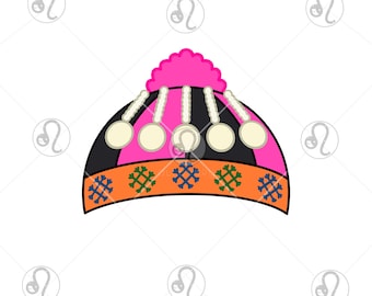 Hmong Hat for Baby, SVG, PNG, JPG, Digital Download