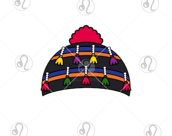 Hmong Mütze für Baby, SVG, PNG, JPG, digitaler Download